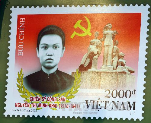 Tem về đồng chí Nguyễn Thị Minh Khai