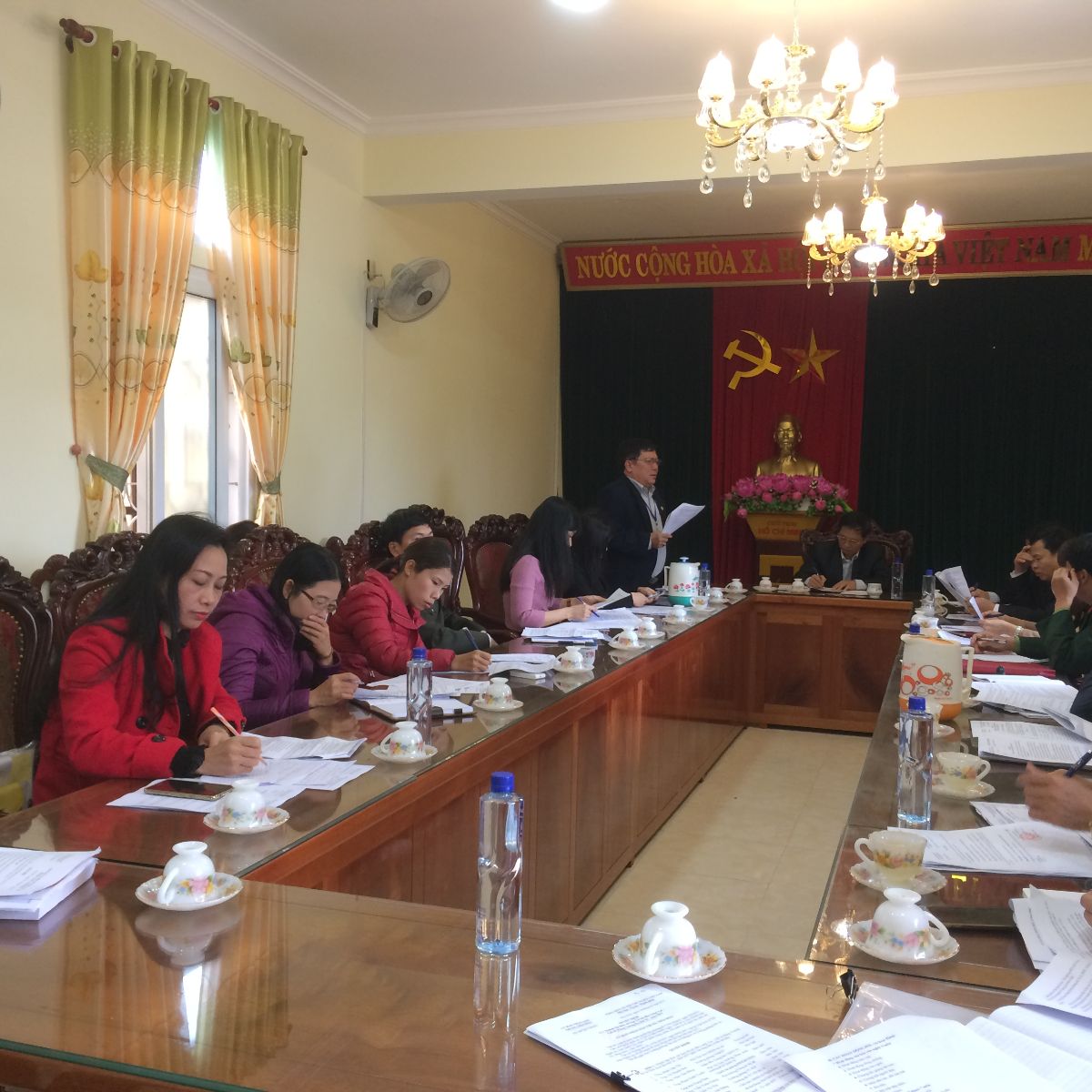 Họp công tác chuẩn bị cho lễ hội làng Vạc năm 2017