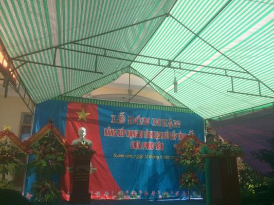 Bà Hoàng Thị Khánh, đọc quyết định xếp hạng di tích