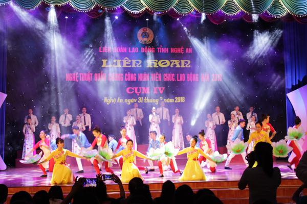 Đoàn viên Công đoàn Ban quản lý Di tích tham gia liên hoan nghệ thuật quần chúng, cụm IV năm 2018
