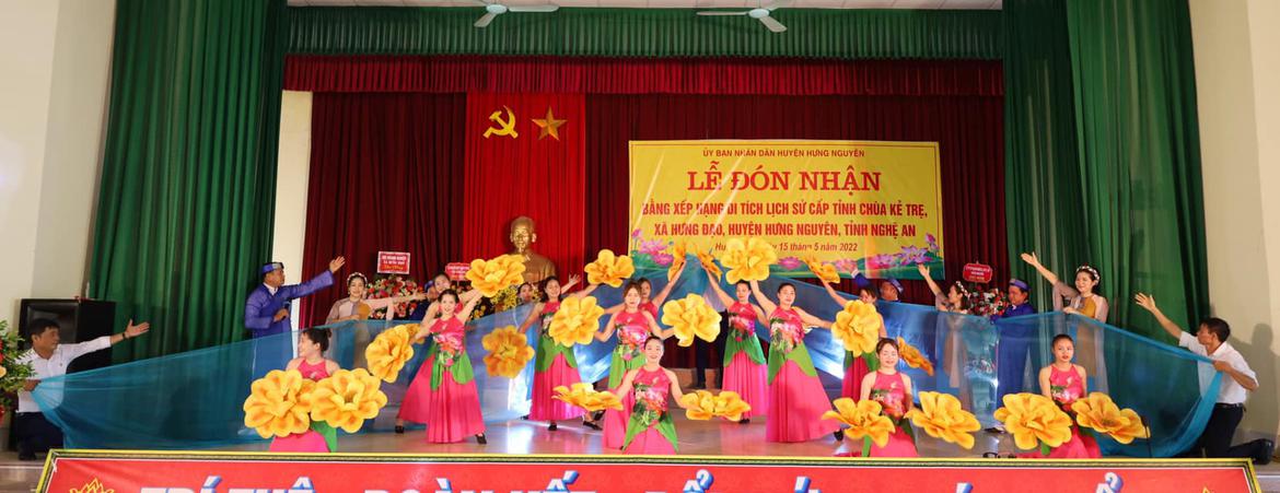 Lễ đón nhận bằng xếp hạng di tích lịch sử cấp tỉnh Chùa Kẻ Trẹ, xã Hưn Đạo, Huyện Hưng Nguyên