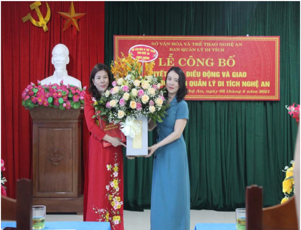 Lễ công bố Quyết định giao quyền Trưởng Ban, Ban quản lý Di tích tỉnh Nghệ An