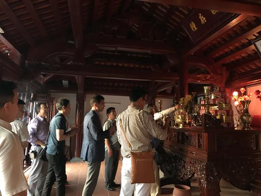 Công ty khai thác đá vôi Yabashi Việt Nam tham quan tại Khu di tích Phan Bội Châu