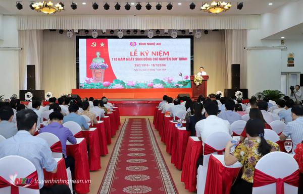 Lễ kỷ niệm 110 năm ngày sinh đồng chí Nguyễn Duy Trinh (1910 - 2020)
