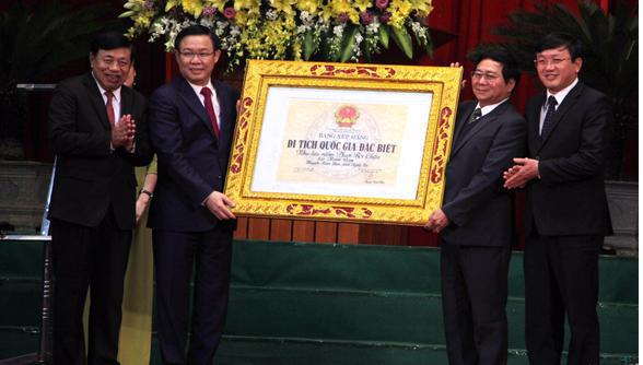 Lễ kỷ niệm 150 năm ngày sinh chí sỹ yêu nước Phan Bội Châu và đón nhận bằng xếp hạng di tích Quốc gia đặc biệt