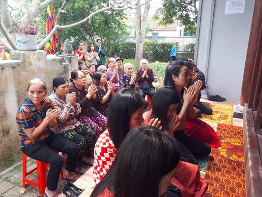 Lễ giỗ Đức Thánh Mẫu tại Lạc Thiện Đàn thuộc khu Lưu Niệm Tổng Bí Thư Lê Hồng Phong.