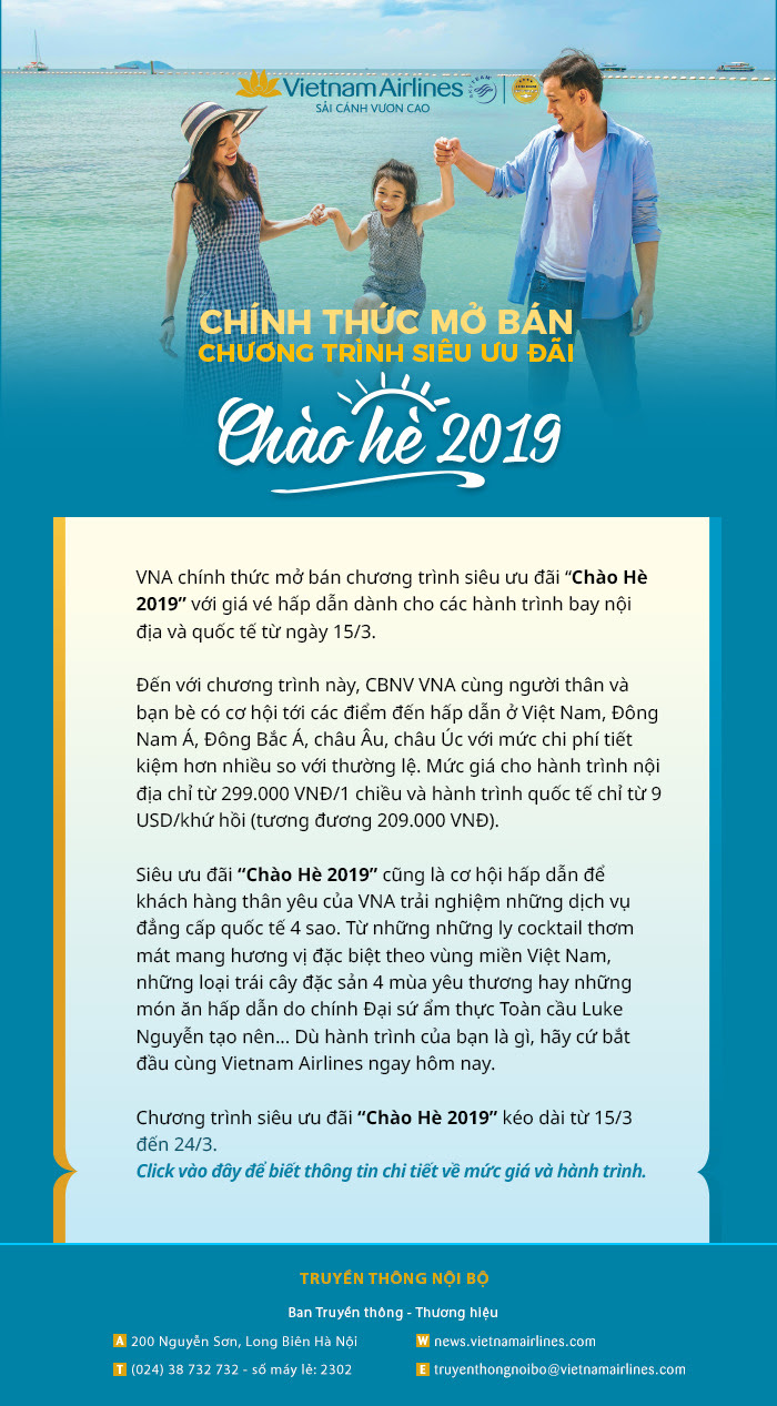 Chương trình SIÊU ƯU ĐÃI CHÀO HÈ NĂM 2019