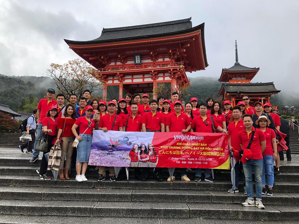 VietJetAir tổ chức Famtrip Nhật Bản chào mừng tuyến bay Hà Nội – Osaka