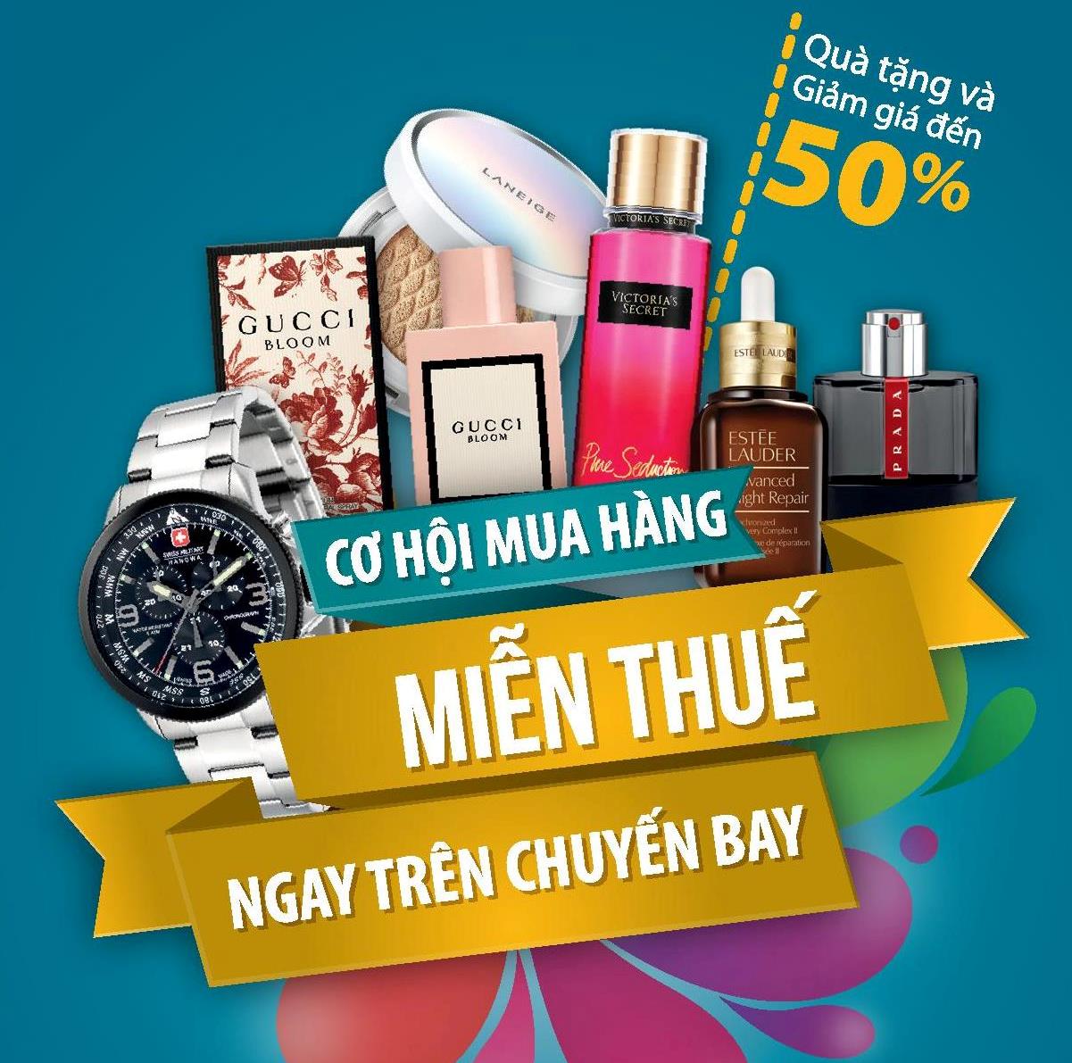 Từ tháng 10/2018,Vietnam Airlines sẽ bán hàng miễn thuế trên máy bay