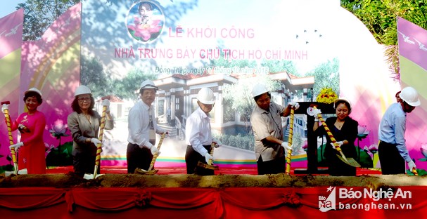 Khởi công xây dựng Nhà trưng bày các hiện vật về Chủ tịch Hồ Chí Minh tại Đồng Tháp
