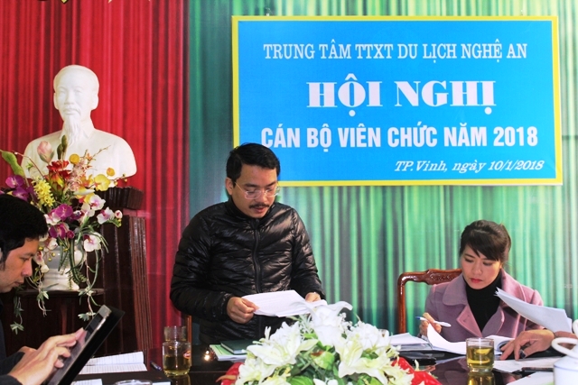 Trung tâm TTXT Du lịch Nghệ An tổ chức Hội nghị cán bộ viên chức 2018