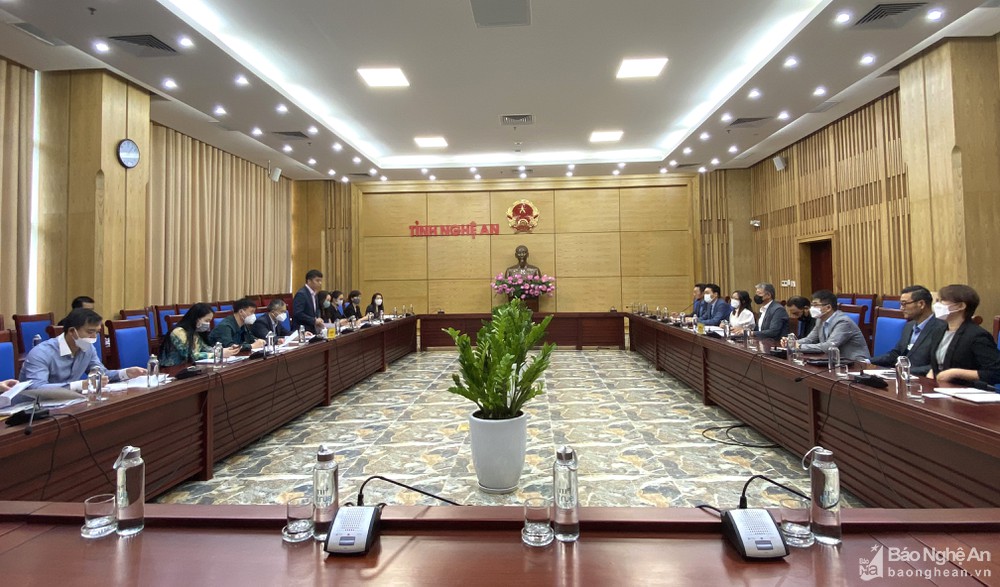 Tỉnh Nghệ An làm việc với Hiệp hội Doanh nghiệp Hàn Quốc về thúc đẩy thu hút đầu tư