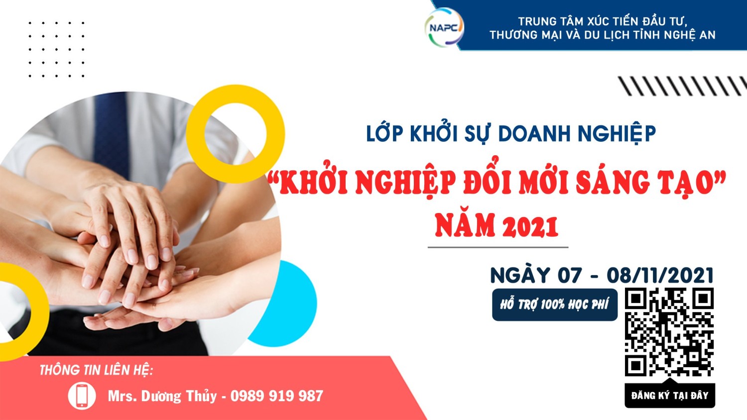 Thông báo chiêu sinh lớp bồi dưỡng khởi sự doanh nghiệp  