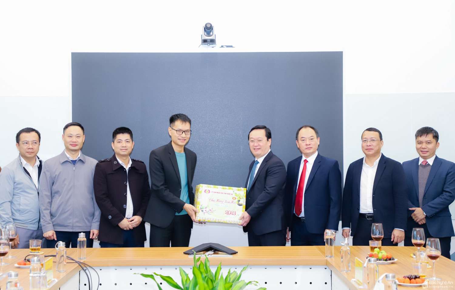 Chủ tịch UBND tỉnh Nguyễn Đức Trung thăm, chúc Tết các doanh nghiệp, nhà đầu tư